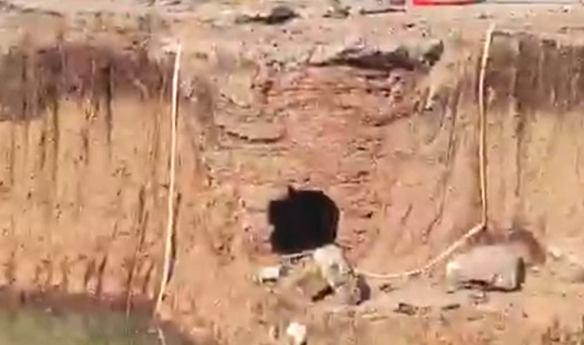 Ancient Well Found During Underpass Construction