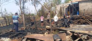 Murtijapur cowshed fire Sirso village